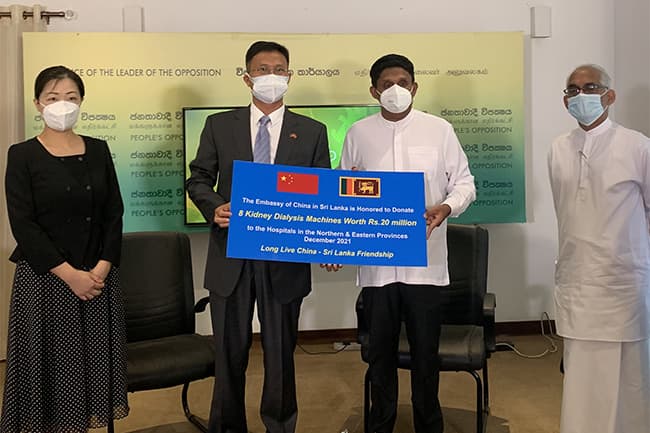 China donates medical equipment to SJB’s ‘Husmak’ initiative