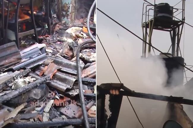 Several houses in Borella gutted in fire