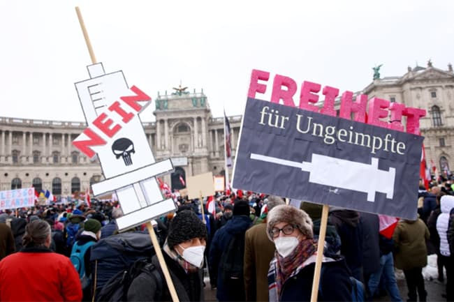 Austria’s COVID vaccine law comes into force amid resistance