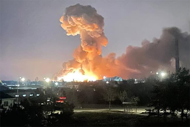Ukraine president introduces martial law as Russia launches attack