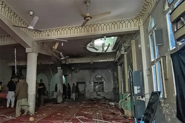 At least 56 killed in blast at Shia mosque in Pakistan’s Peshawar