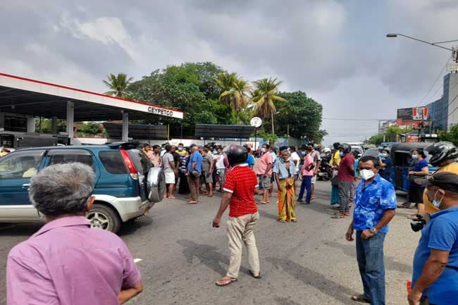 Protest on High-Level Road demanding LP gas