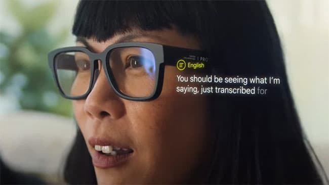 Google’s second try at computer glasses translates conversations in real time