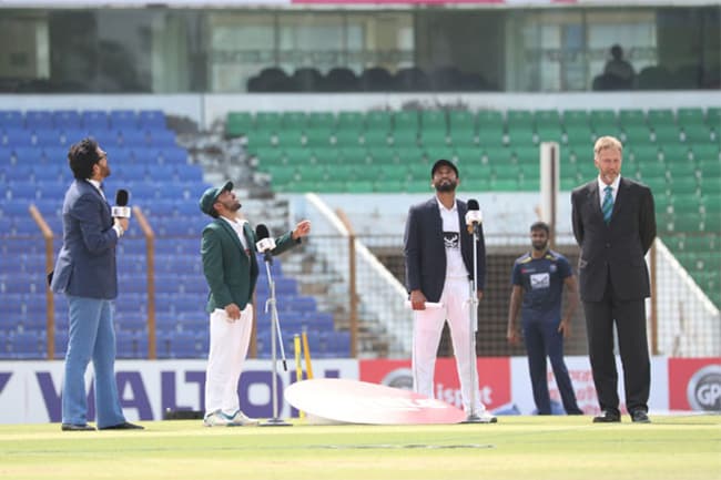 Sri Lanka wins toss and bats in 1st test against Bangladesh