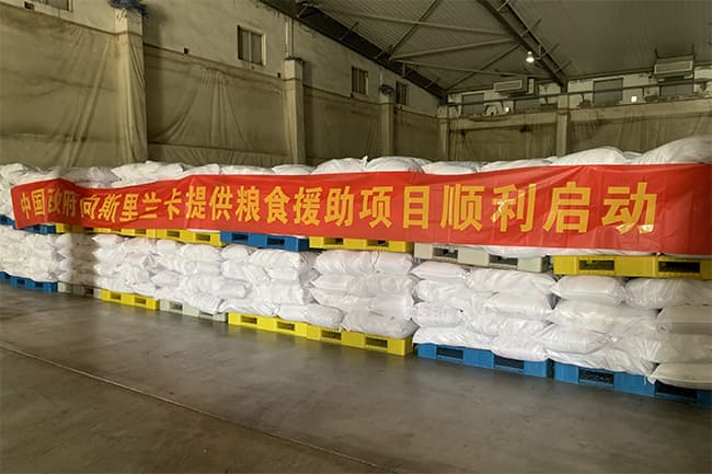 Sri Lanka to receive 6 batches of rice from China