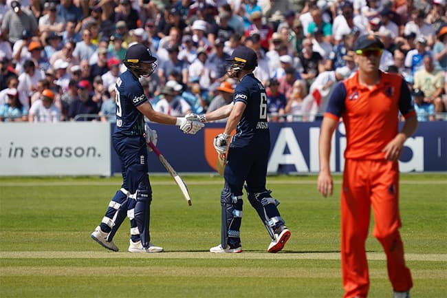 England smash ODI total world record against the Netherlands