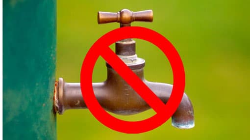 Eight-hour water cut today