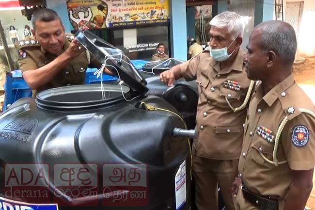 Hambantota Police seize 1,900 litres of hoarded diesel