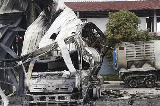 Multiple explosions, arson attacks rock southern Thailand