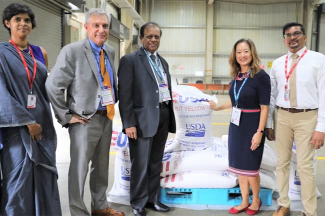 U.S. donates 3,000 metric tons of food to feed Sri Lankan school children