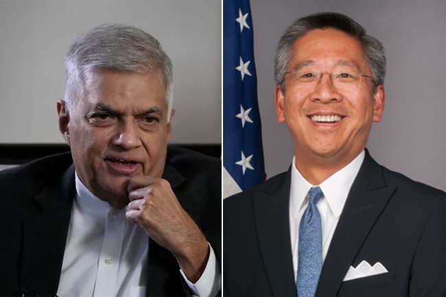 US Asst. Secretary of State Donald Lu calls on President Ranil