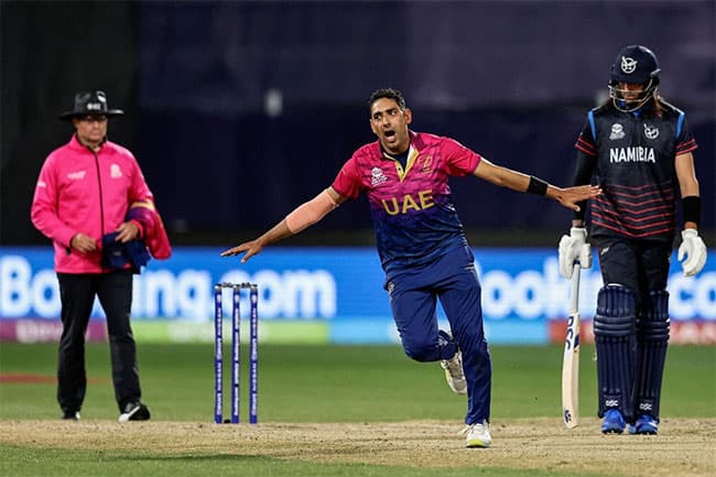 UAE beat Namibia to send Netherlands into Super 12 at T20 World Cup