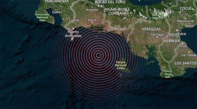 Strong 6.7 magnitude earthquake shakes western Panama