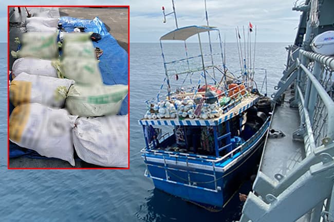 Large volume of heroin and ‘ice’ intercepted off southern coast