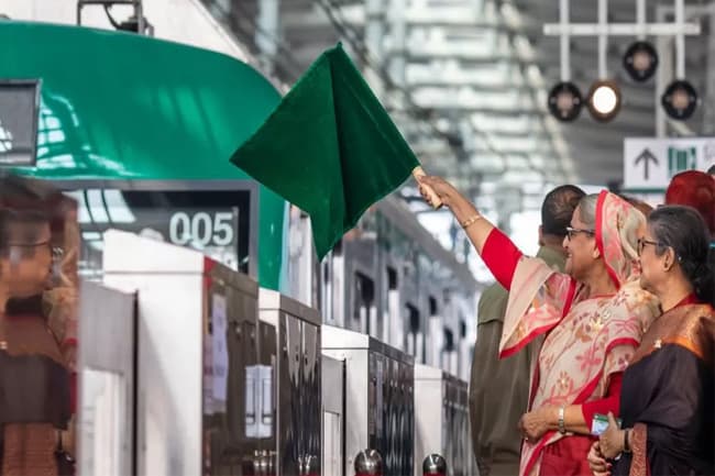 Bangladesh’s densely-populated Dhaka gets first metro line