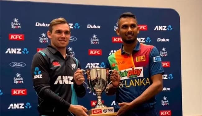 New Zealand wins toss, bowls in 1st T20 against Sri Lanka