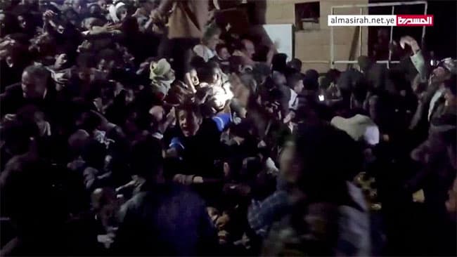 Stampede in Yemen’s capital kills at least 78, injures dozens more