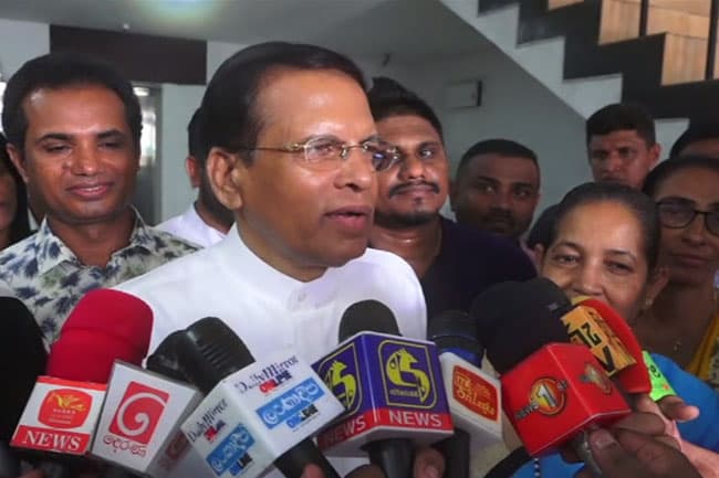 Maithripala says he has to pay compensation for mistakes made by others