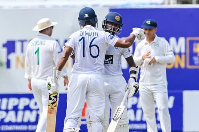 Sri Lanka sees brilliant 1st innings in 2nd Test against Ireland