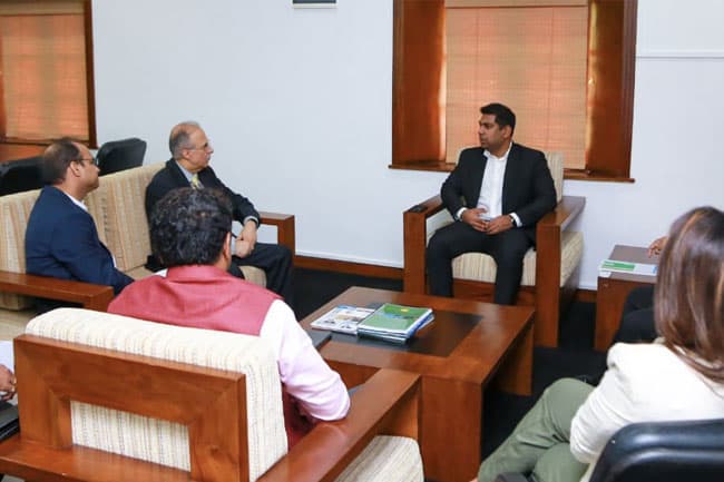 Minister discusses progress of Adani’s renewable energy project in Mannar and Pooneryn