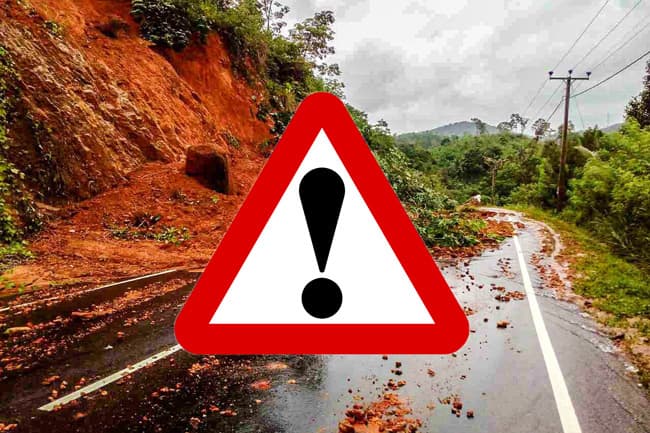 Landslide warnings issued to several districts; ‘Red’ alert for Kegalle
