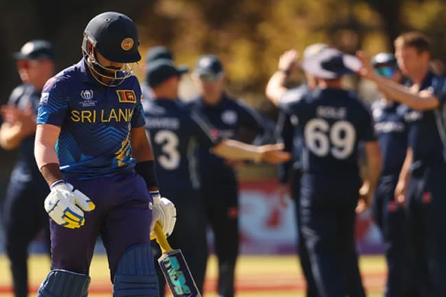 Sri Lanka bowled out for 245 against Scotland