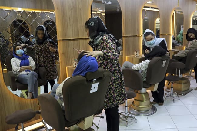 Taliban are outlawing women’s beauty salons in Afghanistan