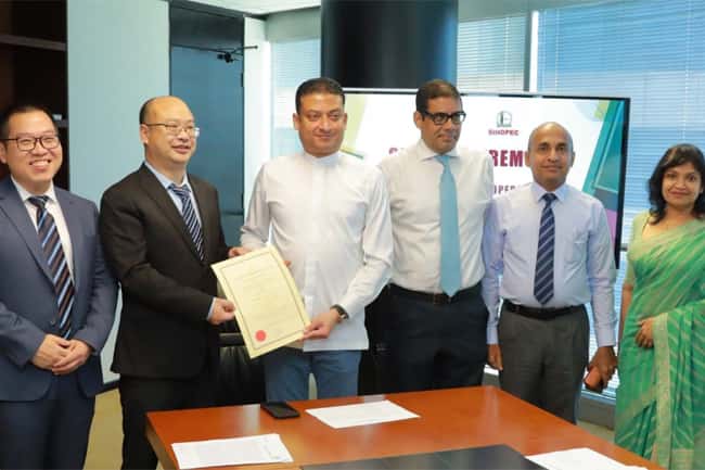 Sinopec signs agreement to enter Sri Lanka’s fuel retail market