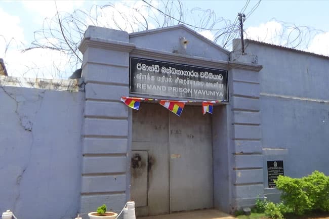 Vavuniya Prison temporarily closed