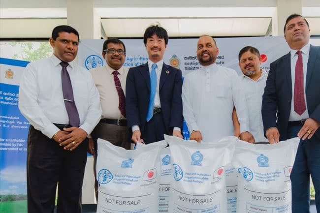 FAO delivers over 8,000 MT of Japan-funded fertilizer to support Sri Lanka’s smallholder paddy farmers