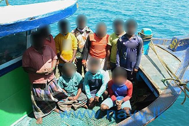 10 Indian nationals arrested for poaching in Sri Lankan waters