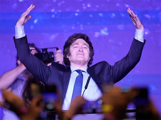 Argentine far-right outsider Javier Milei posts shock win in primary election