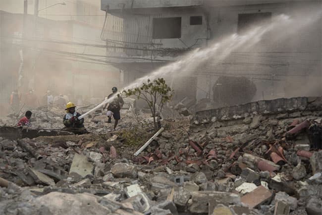 Death toll rises to 11 in powerful explosion near the Dominican Republic’s capital; 10 still missing