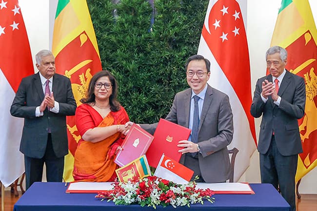 Sri Lanka signs MoU with Singapore to collaborate on carbon credits