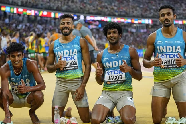 Indian men’s 4x400m relay team breaks Asian record, qualifies for World Championships final for first time