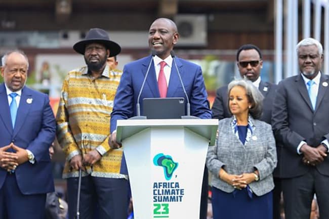 African leaders call for global carbon taxes to fight climate change
