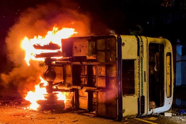 Bus owners demand compensation for buses destroyed during May 09 violence