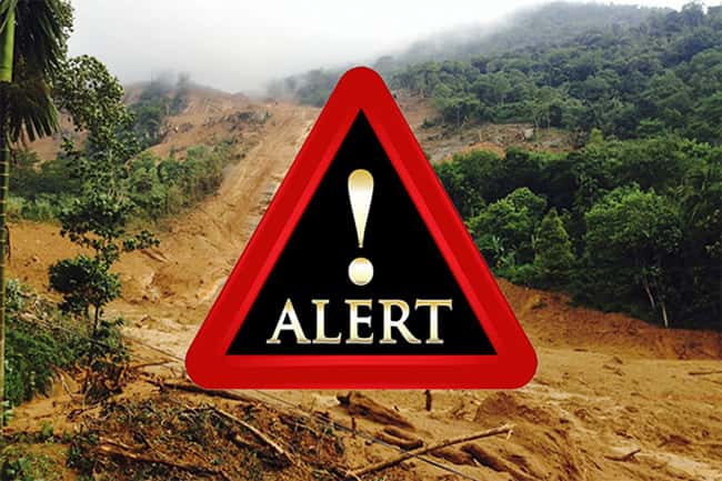 ‘Red’ landslide warnings issued for 4 districts