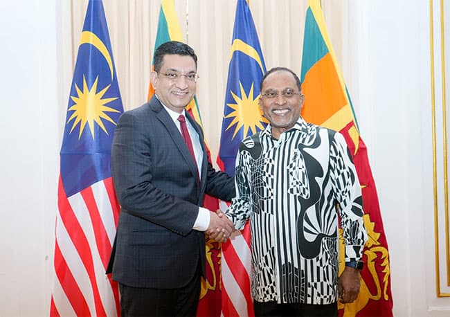 Sri Lankan and Malaysian foreign ministers hold talks on boosting ties