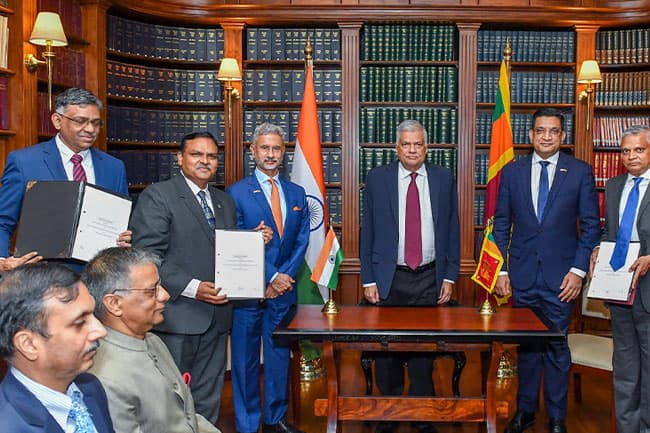 Jaishankar calls on President Ranil; India and Sri Lanka ink three new agreements