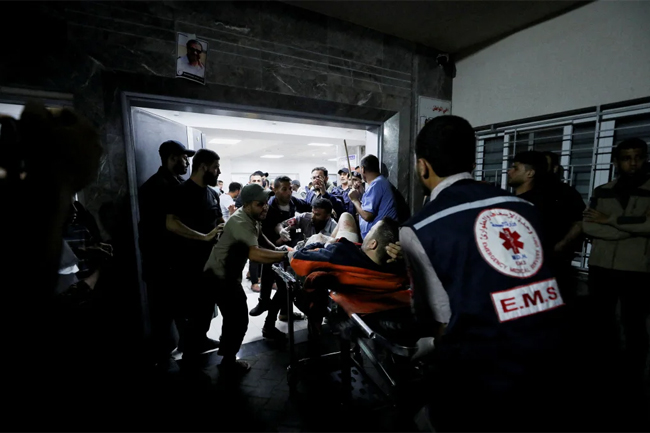 Hamas and Israel trade blame after Gaza hospital blast kills hundreds