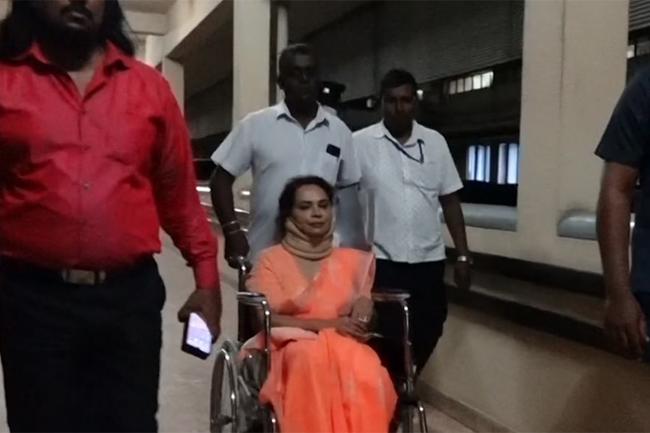 Diana Gamage leaves hospital