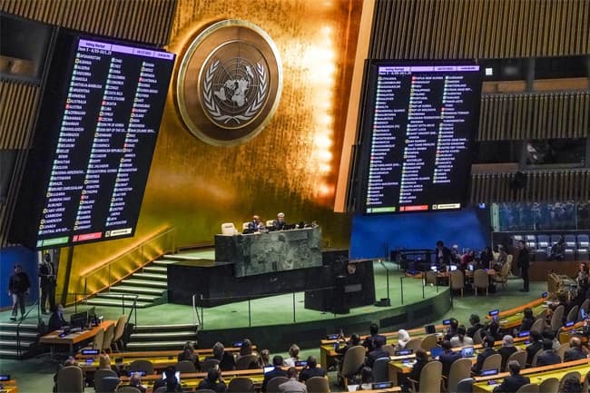 UN General Assembly adopts resolution calling for immediate humanitarian truce in Gaza