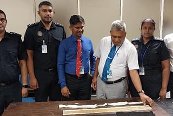 SL Customs foils gold smuggling attempt aboard India-bound flight