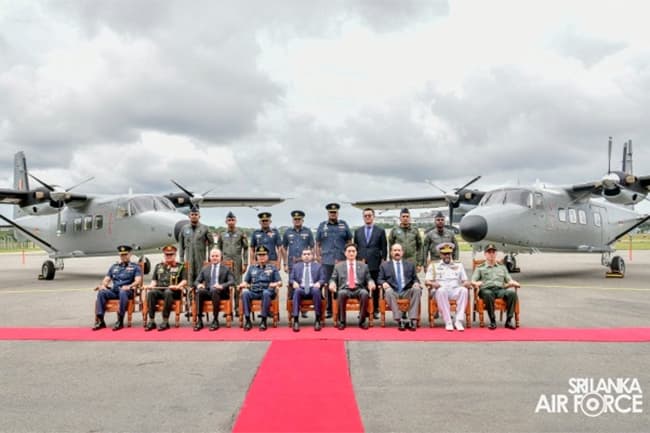 SLAF inducts two Harbin Y-12 IV aircraft from China in momentous ceremony