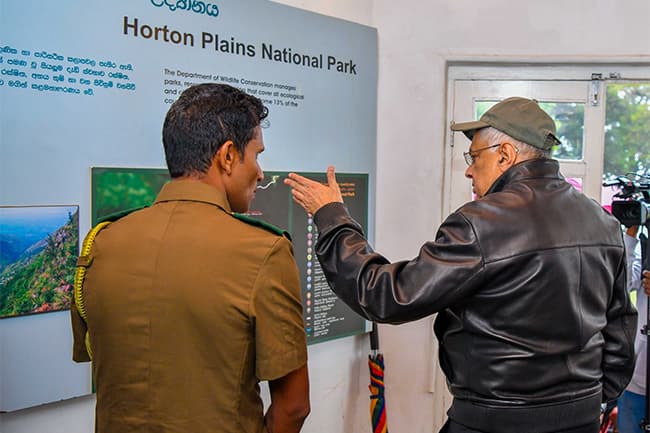 President reveals development plans for Horton Plains, focusing on high-end tourism