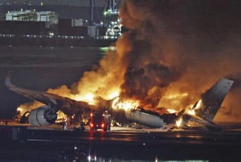 Japan plane collision: 5 crew members found dead on Coast Guard aircraft
