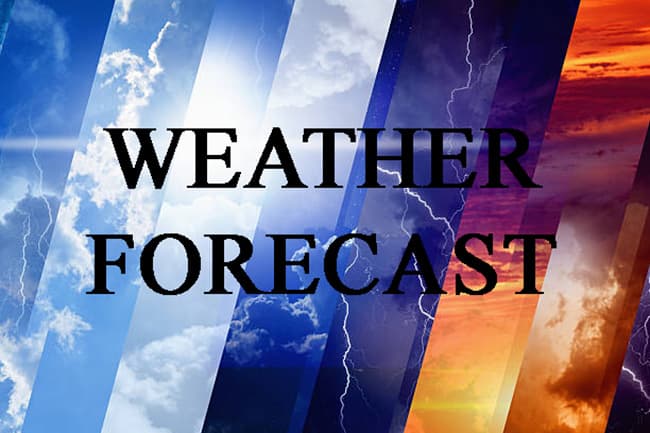 Fair weather expected in many areas today