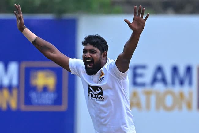 Sri Lanka’s Prabath Jayasuriya jumps to 6th in ICC Test bowling rankings