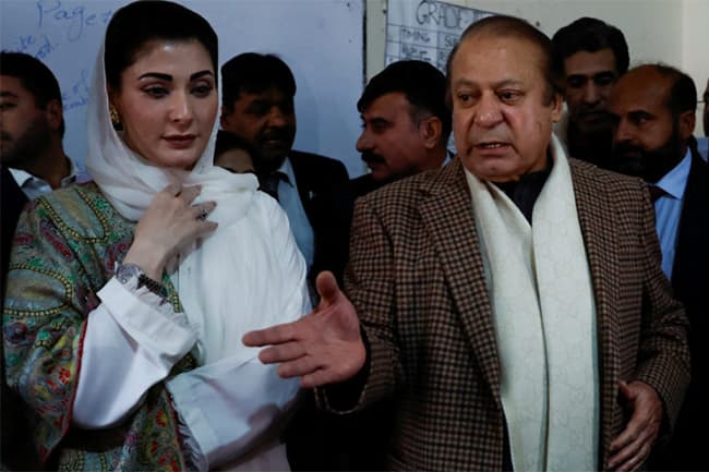 Pakistan’s ex-PM Nawaz Sharif ‘declares’ victory in national elections